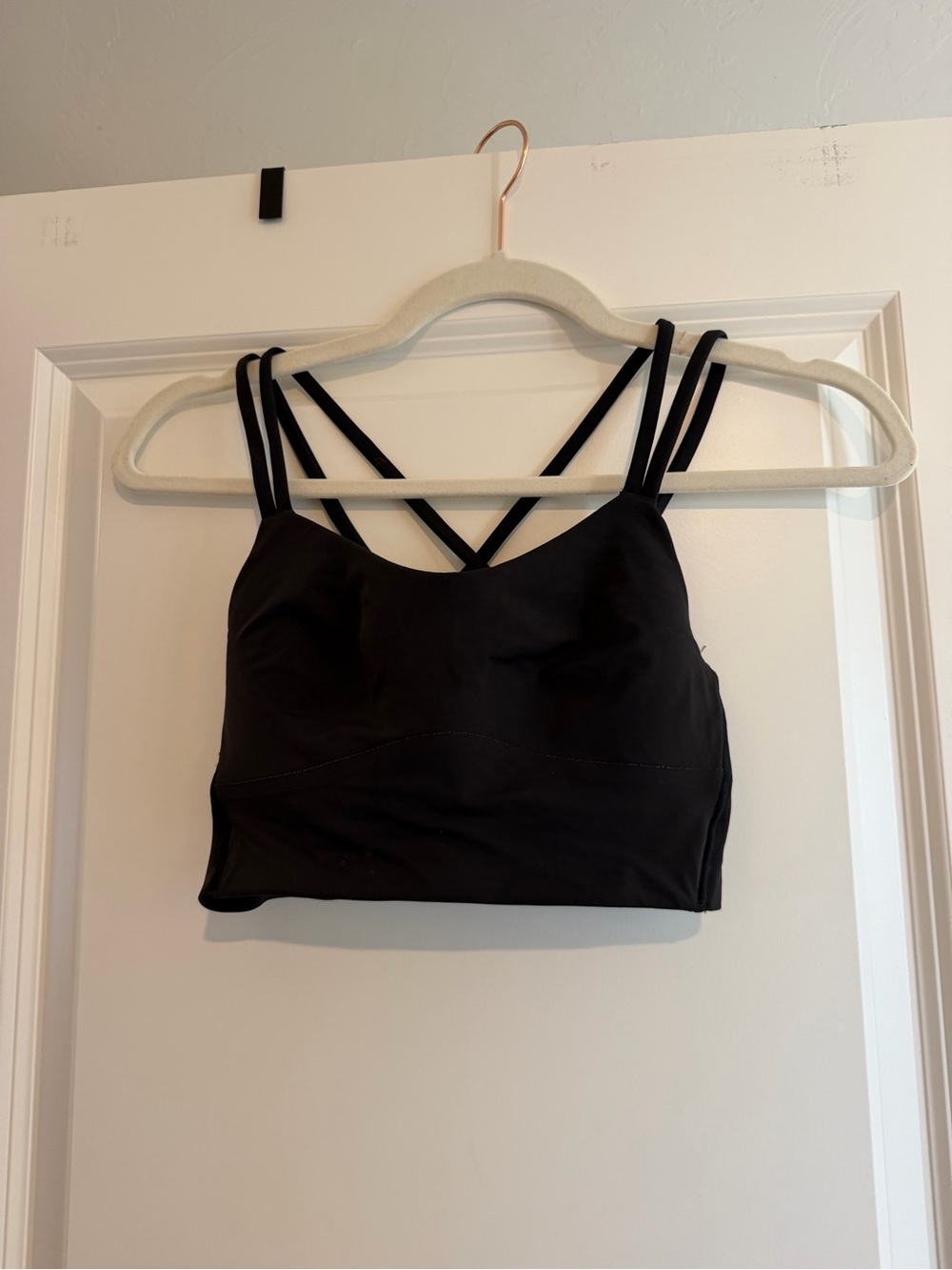 lululemon athletica Black Double-Strap Sports Bralette
